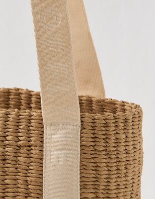 OFFLINE By Aerie Rafia Mini Bag