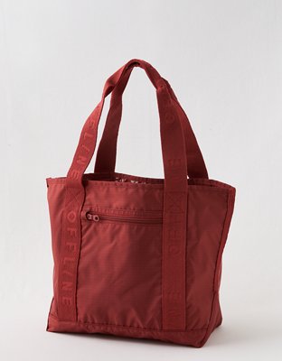 OFFLINE By Aerie Small Packable Nylon Tote Bag