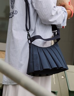 OFFLINE By Aerie Courtside Canvas Pleated Bag