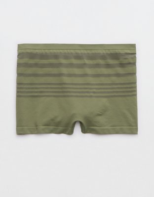 Womens Cute Boy Shorts, Cheekies, Seamless Underwear, Native Fit, Nude Body  Comfort, Rainbow Pride Unisex Striped Green White Yellow Briefs -   Israel