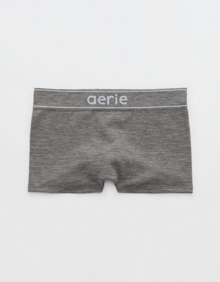 Shop Aerie Seamless Logo High Waisted Boyshort Underwear online