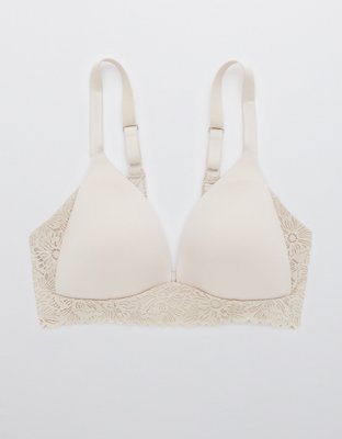 Aerie Real Sunnie Wireless Lightly Lined Blossom Lace Bra