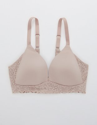 Aerie Real Sunnie Wireless Lightly Lined Blossom Lace Bra