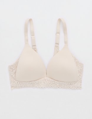 Aerie Real Sunnie Wireless Lightly Lined Blossom Lace Trim Bra, Bras, Clothing & Accessories