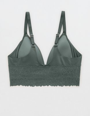 Real Sunnie Wireless Lightly Lined Bloom Lace Trim Bra