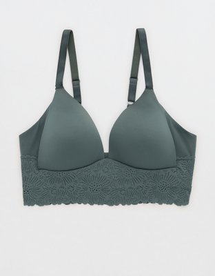 Real Sunnie Wireless Lightly Lined Bloom Lace Trim Bra