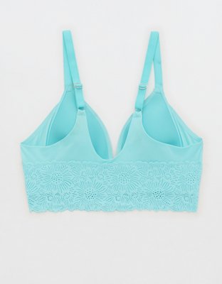 Real Sunnie Wireless Lightly Lined Bloom Lace Trim Bra