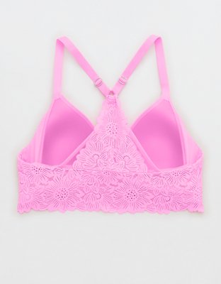 Real Sunnie Wireless Lightly Lined Bloom Lace Applique Bra