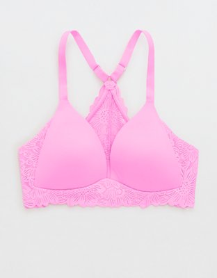 Real Sunnie Wireless Lightly Lined Bloom Lace Applique Bra