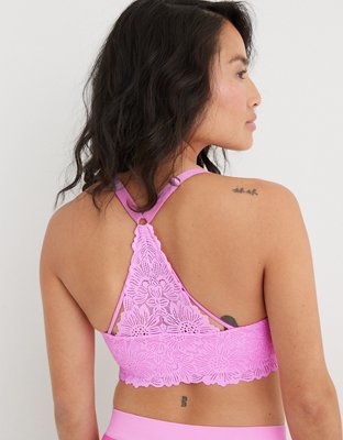 Бра Real Sunnie Applique, лёгкая чашка, без косточек, кружево — Aerie — фото 2