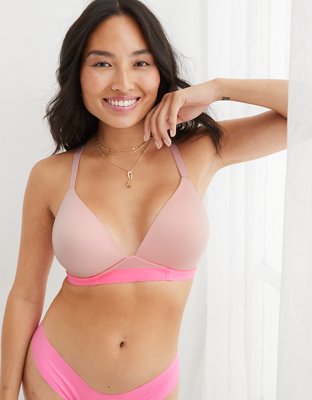 Aerie - If you haven't tried a wireless bra yet, this one will make you Real  Happy 😊 Shop it + get free shipping & free returns!  aerie-real-happy-wireless-lightly-lined-bra-golden-craft/aerie/s-prod/0799_8039_294?cm=sUS-cUSD&catId