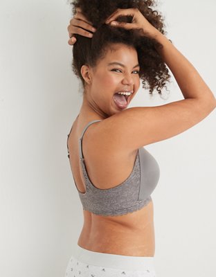 Aerie Real Sunnie Wireless Lightly Lined Blossom Lace Bra