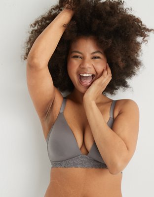 Aerie Real Sunnie Wireless Lightly Lined Blossom Lace Bra