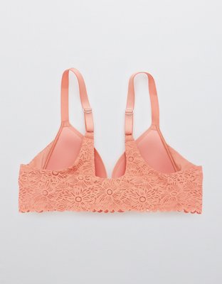 Aerie Real Sunnie Wireless Lightly Lined Blossom Lace Bra