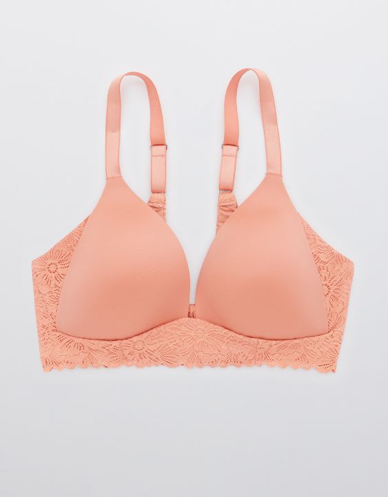 Aerie Real Sunnie Wireless Lightly Lined Blossom Lace Bra