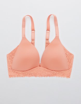 Aerie Real Sunnie Wireless Lightly Lined Blossom Lace Bra
