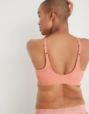 Aerie Real Sunnie Wireless Lightly Lined Blossom Lace Bra