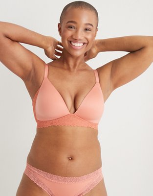 Aerie Real Sunnie Wireless Lightly Lined Blossom Lace Bra
