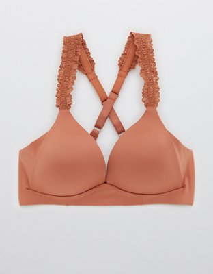Aerie Real Sunnie Wireless Lightly Lined Blossom Lace Strap Bra