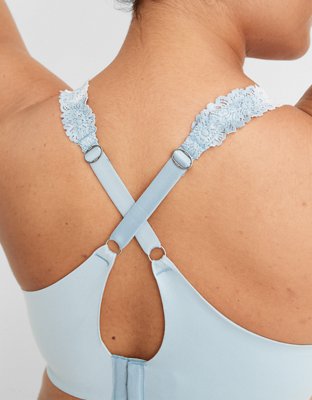 Aerie Real Sunnie Wireless Lightly Lined Blossom Lace Strap Bra