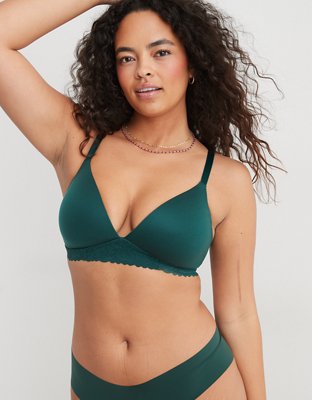 Aerie • Real Happy Wireless Lightly Lined Bra black 32D t shirt everyday  Size undefined - $28 - From Ellen