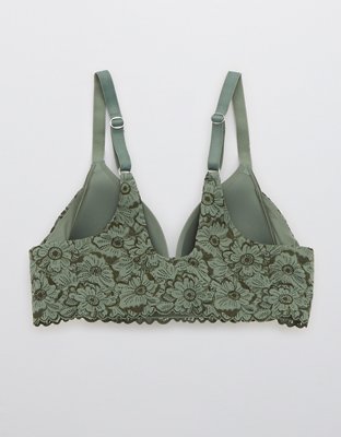 Aerie Real Sunnie Wireless Lightly Lined Blossom Lace Bra