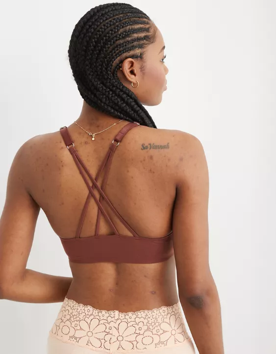 Aerie Real Sunnie Wireless Lightly Lined Strappy Bra
