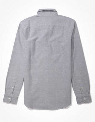 AE Slim Fit Solid Oxford Button-Up Shirt