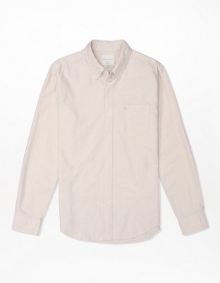 AE Slim Fit Solid Oxford Button-Up Shirt