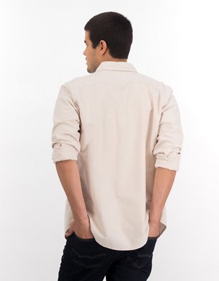 AE Slim Fit Solid Oxford Button-Up Shirt