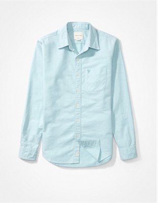 AE Slim Fit Solid Oxford Button-Up Shirt