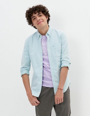 AE Slim Fit Solid Oxford Button-Up Shirt