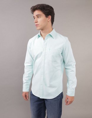 AE Slim Fit Solid Oxford Button-Up Shirt