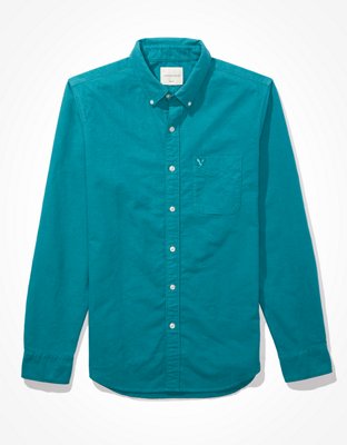 AE Slim Fit Solid Oxford Button-Up Shirt