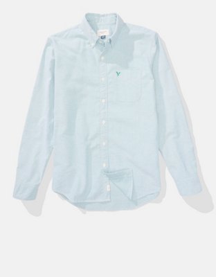 AE Slim Fit Solid Oxford Button-Up Shirt