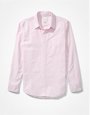 AE Slim Fit Solid Oxford Button-Up Shirt | American Eagle