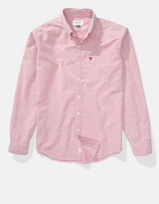 AE Slim Fit Solid Oxford Button-Up Shirt
