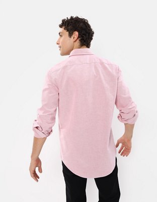 AE Slim Fit Solid Oxford Button-Up Shirt