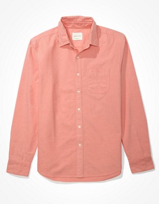 AE Classic Fit Solid Oxford Button-Up Shirt