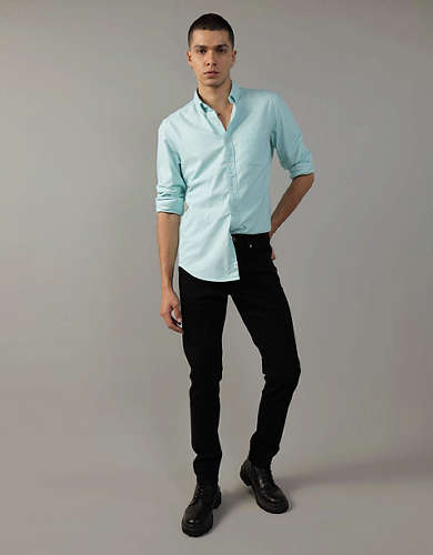 AE Slim Fit Flex Oxford Button-Up Shirt