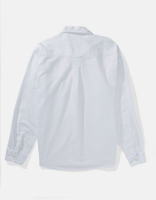 AE Oversized Button-Up Oxford Shirt