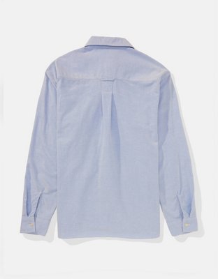 AE Oversized Button-Up Oxford Shirt