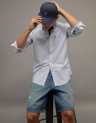 AE Everyday Slim Oxford Button-Up Shirt