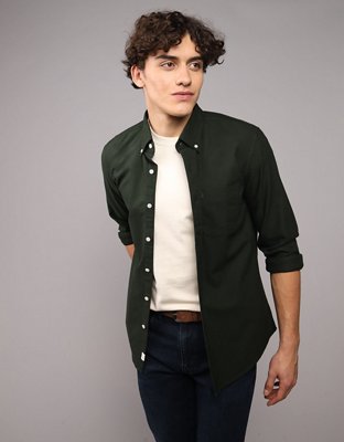 AE Everyday Slim Oxford Button-Up Shirt