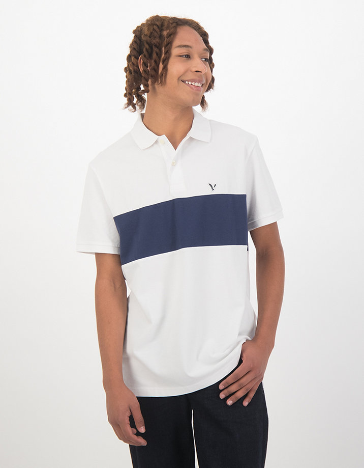 AE Colorblock Polo Shirt