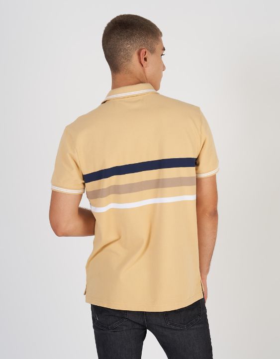 AE Striped Icon Polo Shirt