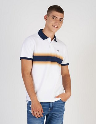 Мужские рубашки American Eagle AE Striped Polo Shirt