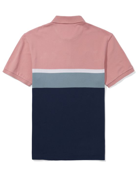 AE Striped Colorblock Icon Polo Shirt