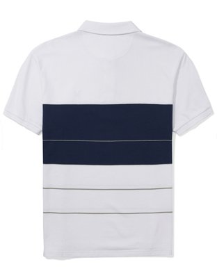 AE Camisa polo rayada con icono