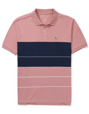 AE Striped Icon Polo Shirt